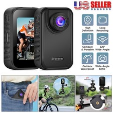 2K Thumb Action Camera 32GB Mini Body Camera, Wearable Pocket Cam Portable