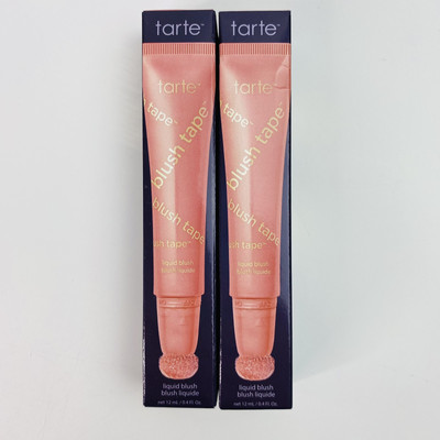 x2 Tarte Blush Tape Liquid Blush ~ PINK .4 Oz ~ LOT OF 2 NEW