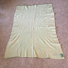 Vintage  The Celebrated Waverley Blanket  Wool Blanket Green 48 X 66 So Africa
