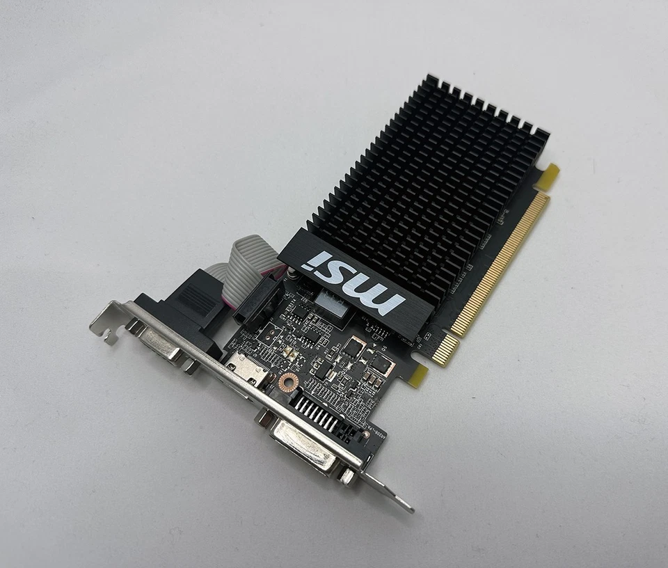 MSI NVIDIA GeForce GT 710 1GB DRR3 Fanless Low Profile Graphics Card - BRAND NEW - Image 4 of 4