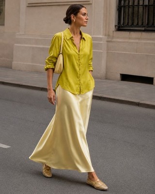 NWT Figueroa & Flower Women s Mustard Yellow Button-Down Blouse Size L