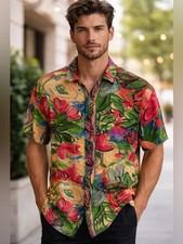 Jams World RARE Collectors Edition Men s Hawaiian Aloha Shirt, L, Great Cond.