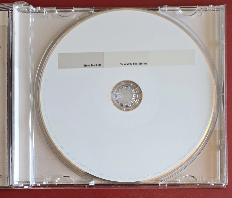 Steve Hackett - To Watch the Storms CD (UK) 2003 Foto 3 de 3