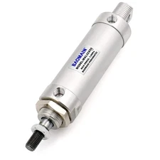 Baomain Mini Air Cylinder MAL 32 X 50 Single Male Thread Rod Dual Action 32... 