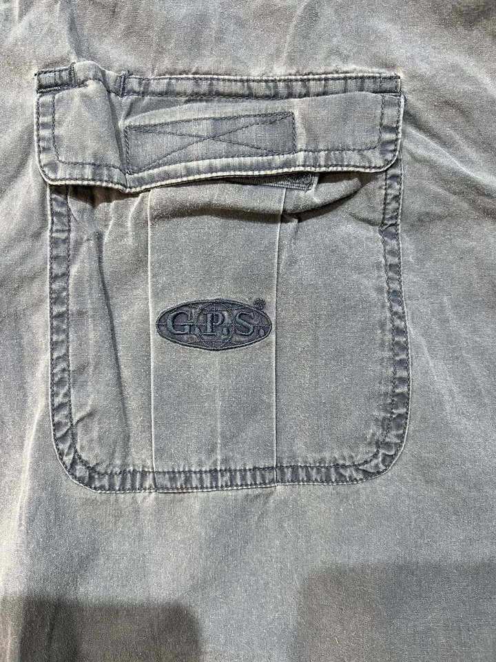 Vintage Men’s G.P.S. Blue Button Up Workwear Shirt Size 3XL - Image 3 of 4