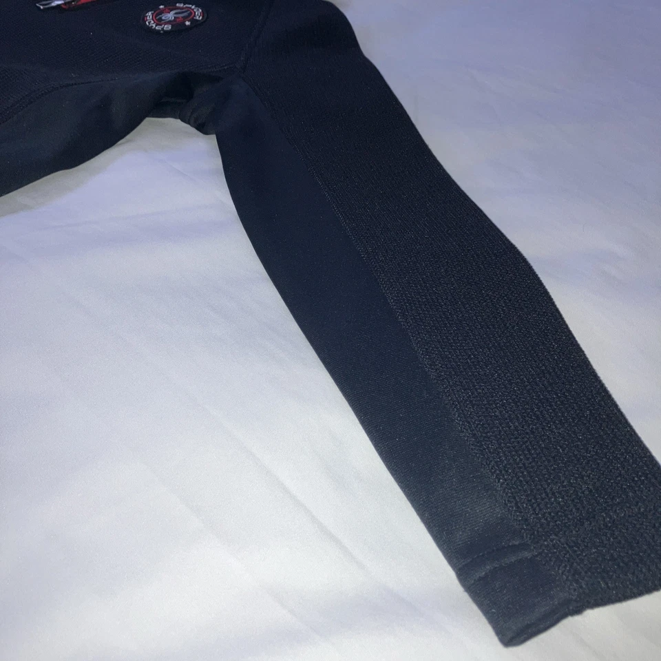 Chaqueta polar SPYDER para niños negra talla pequeña (8) acanalada con núcleo cremallera cuarto  Foto 4 de 4