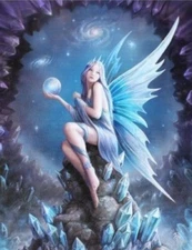 STARGAZER SMALL CANVAS PICTURE ART PRINT ANNE STOKES GOTHIC FANTASY FAIRY PIXIE