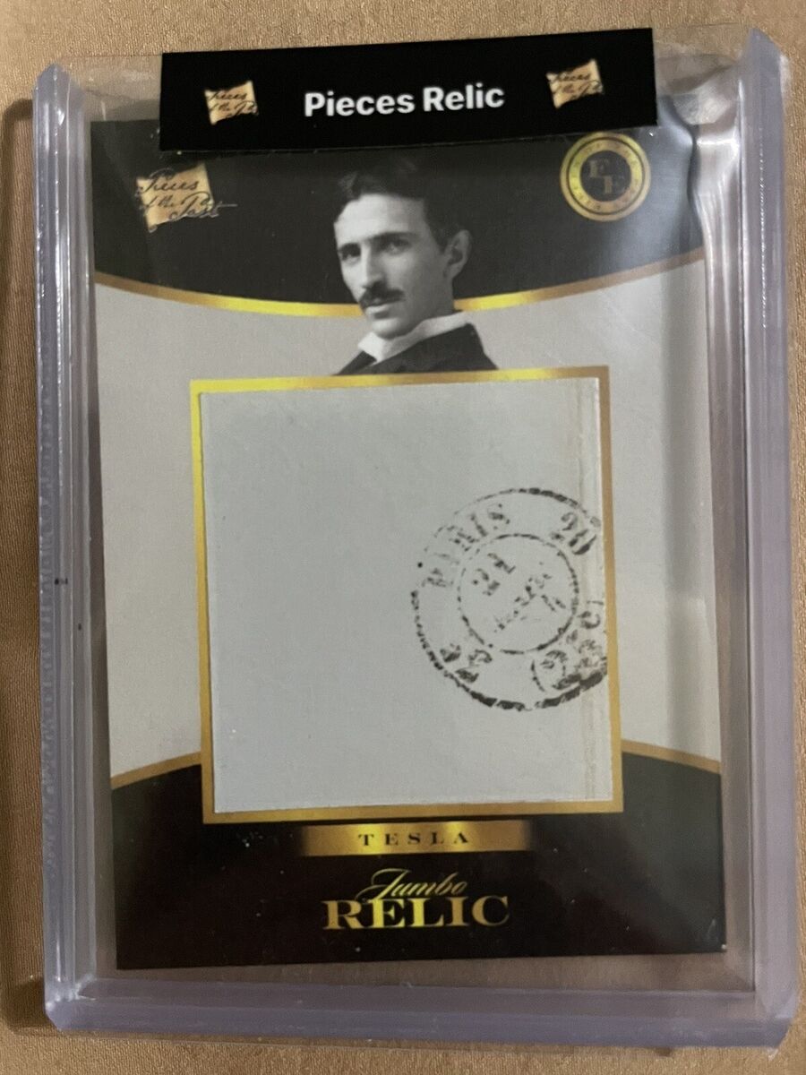 2023 Pieces Of The Past NIKOLA TESLA Stamp Relic! Paris Rare 2023 Pieces Of The Past NIKOLA TESLA Stamp Relic! Paris Rare