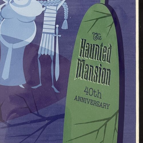 Disney Shag Dying To Meet You Matted Print Haunted Mansion 40th Anniversary - Picture 4 of 10