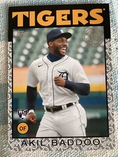 2021 Topps Update 1986 Platinum Anniversary Akil Baddoo #86B-22 Rookie RC /70
