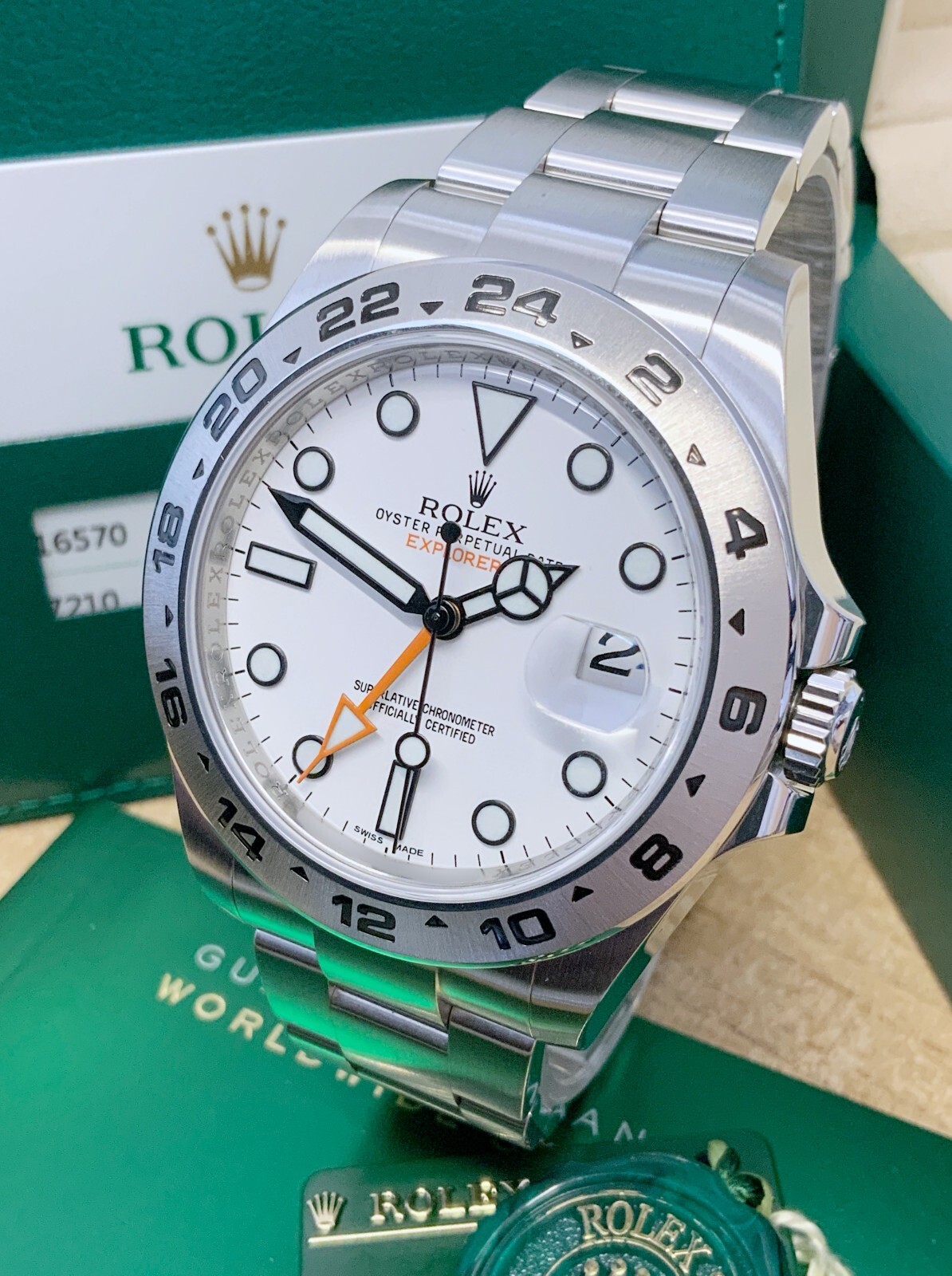 Rolex Explorer II 216570 42mm White Dial WITH PAPERS