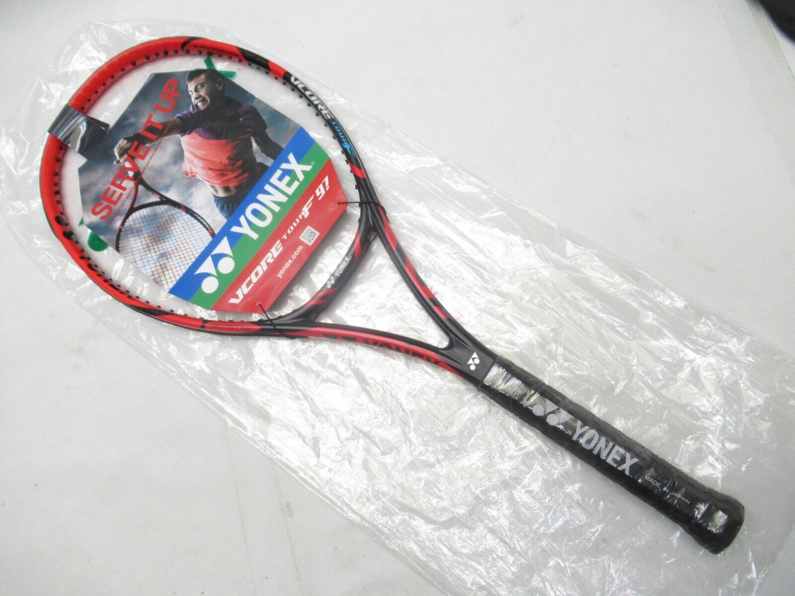 21-21-20mm重量テニスラケット ヨネックス ブイコア ツアー エフ 97 2015年モデル【DEMO】 (G2)YONEX VCORE TOUR F 97 2015