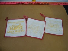Vtg Pfister Hybrids Gates Seed Co Camargo, Illinois (3) Advertising Pot Holders