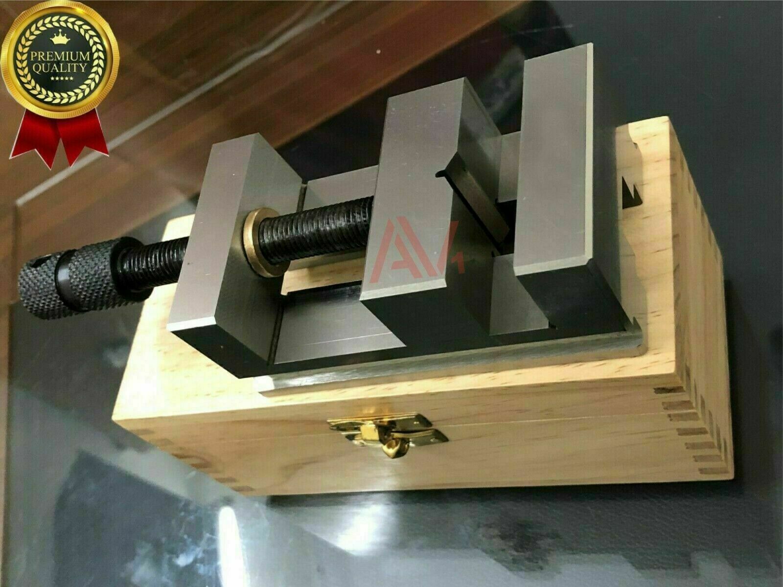 23/8" 60mm Toolmakers Grinding Vise Precision Machine Vice With Wooden