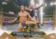 #100 The BroserWeights Win the Dusty Rhodes Classic 2020 Topps WWE NXT BRONZE