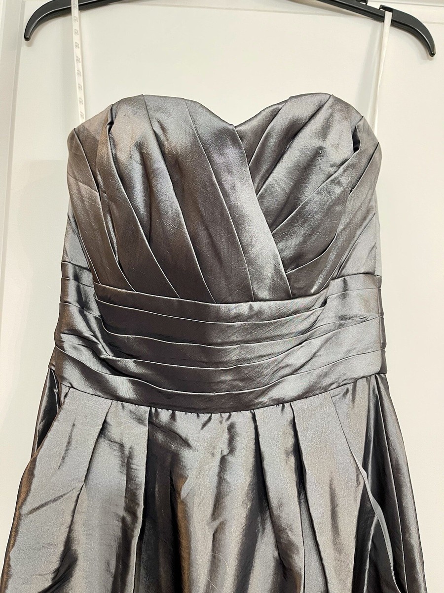 steel gray formal dress Charcoal/Gun Metal With Pockets! Size 8 lace cocktail & party dresses