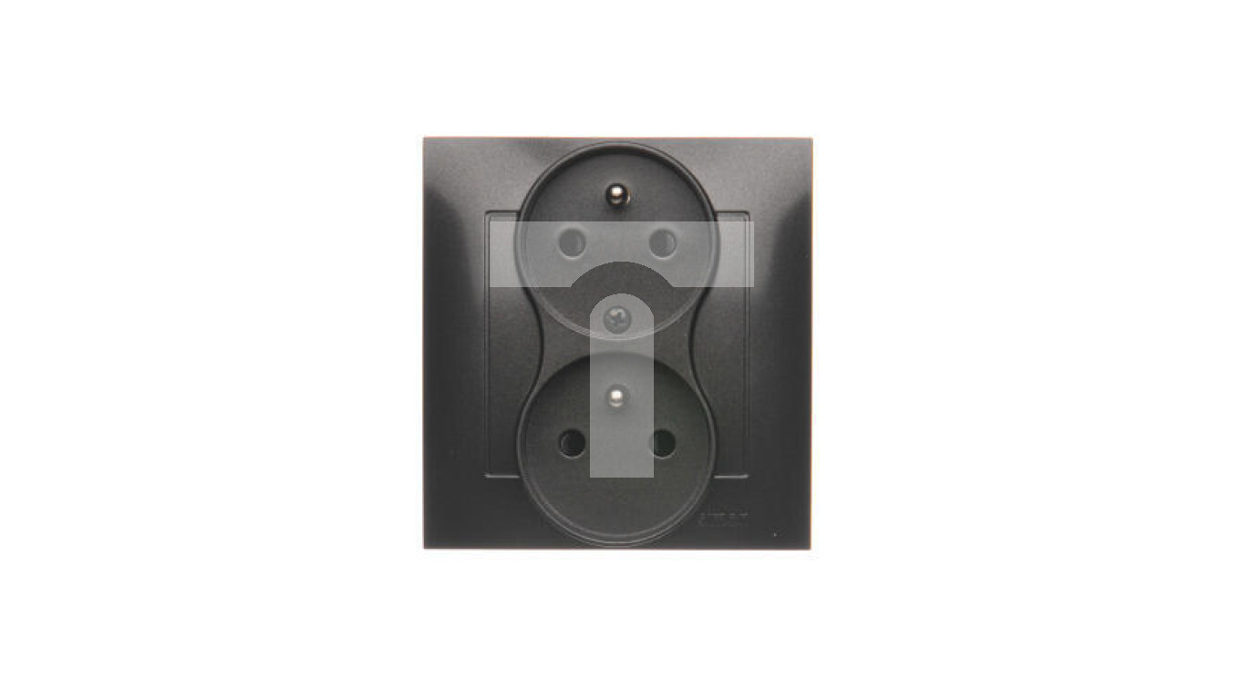 Simon 54 Double earthed socket with phase invariance function 16A 250V sc /T2UK