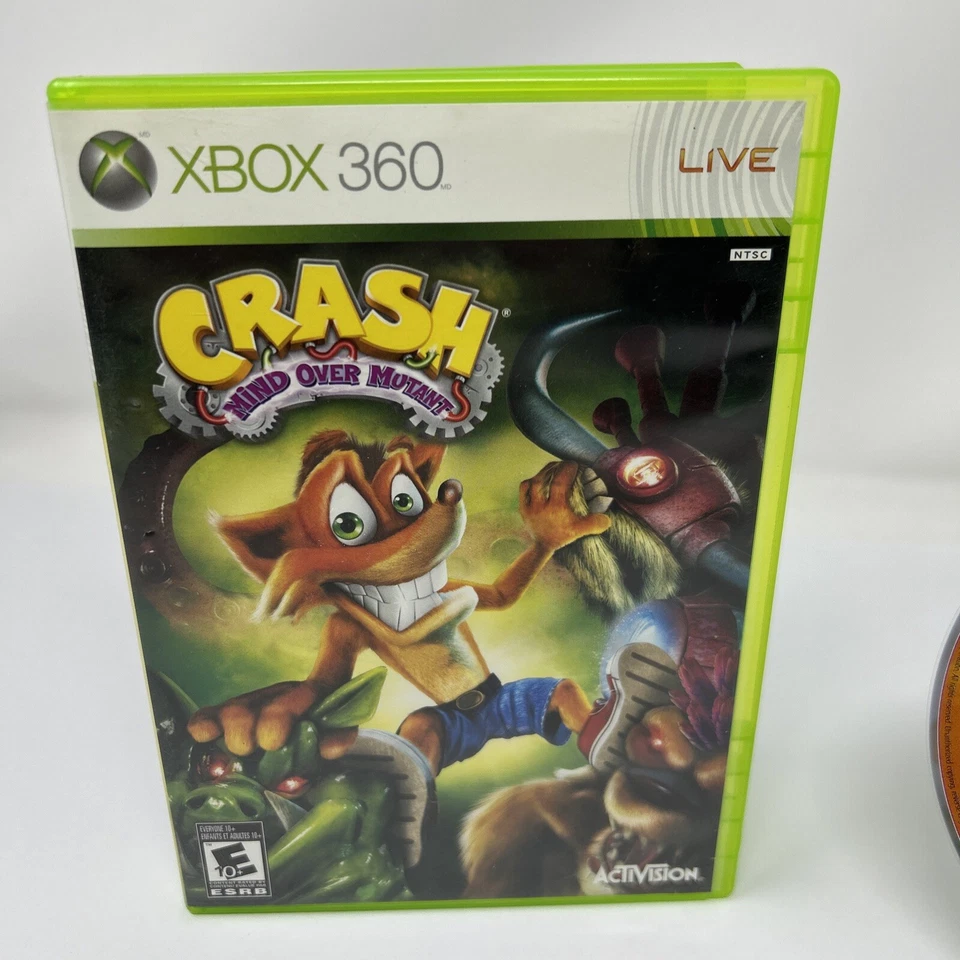 Crash Mind Over Mutant (Xbox 360, 2008) No Manual - Tested - Image 2 of 4