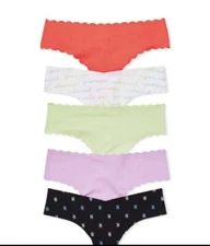 Vi Toria Secret-5 PACK multi-Color THONG-Large