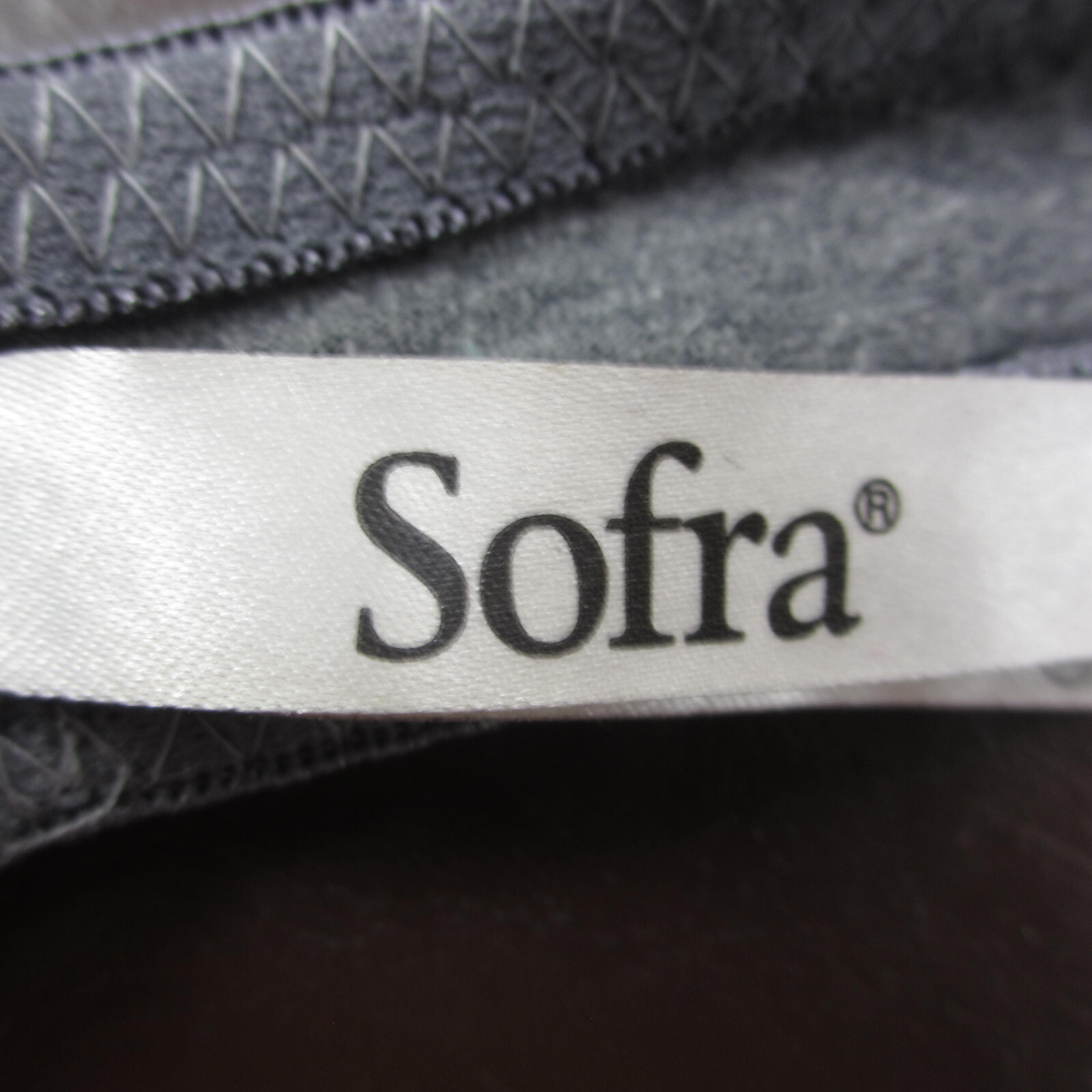 Sofra Bra 36C Gray Padded Wireless Adjustable Cla… - image 8