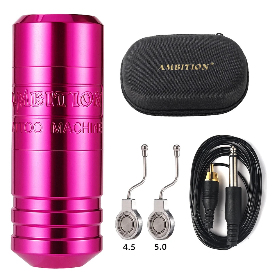 Kit de máquina de pluma de tatuaje inalámbrica RCA potente motor sin escobillas carrera 4,0-4,5-5 mm Foto 3 de 4