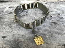 Vintage Metal Dog Collar From 1927 From Redlands, California 