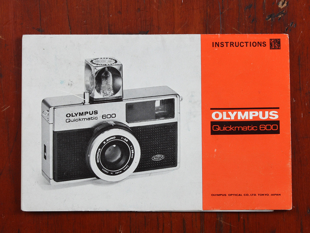 OLYMPUS QUICKMATIC 600 INSTRUCTION FOLD-OUT, 1970/208077 | eBay