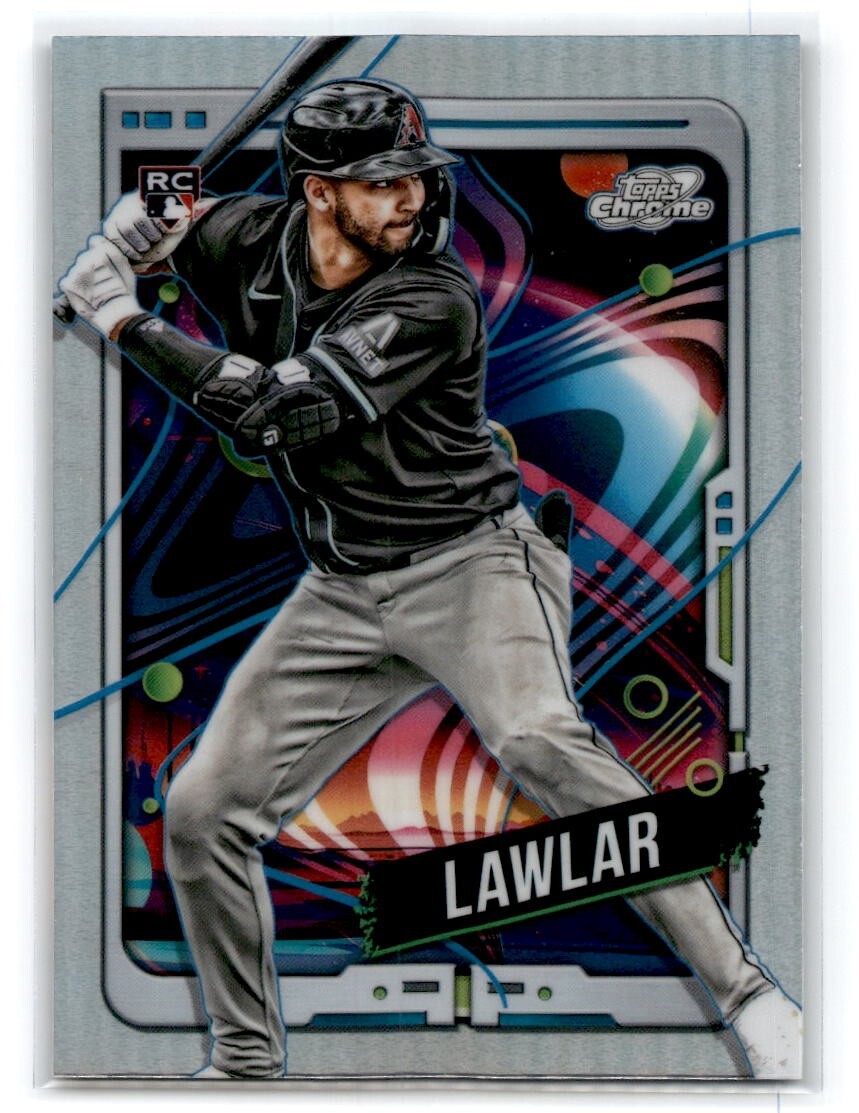 2024 Topps Chrome Cosmic Jordan Lawlar RC Refractor #105 Diamondbacks