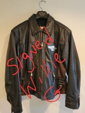 Harley Davidson Women's 95th Anniversary Large Leather Jacket Signed Willie G
