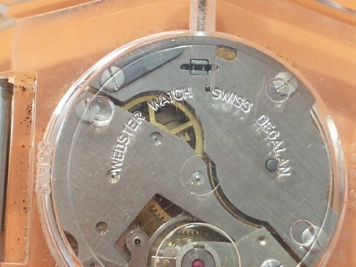 VINTAGE CHALET WATCH 20mm Swiss Hand-Wind Mechanical Watch ACRYLIC CASE NO BAND - Picture 6 of 9