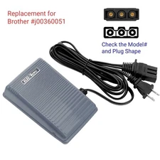 Foot Speed Control Pedal+Cord for Brother XL3500 XL5010 634D #J00360051