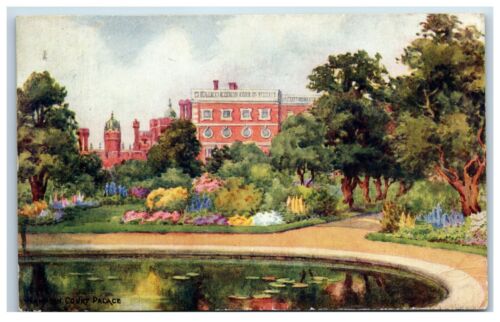 CPA Hampton Court Palace artiste dessinée postée 1929 - Photo 1/2