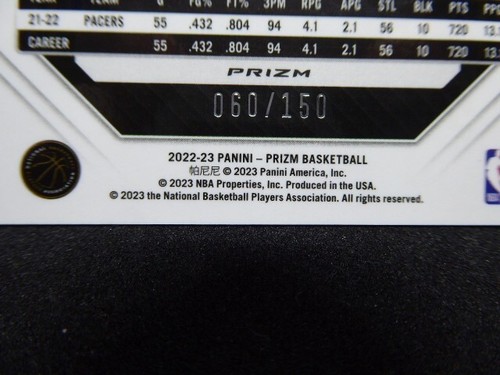 Prizm 2022-23 Chris Duarte/150 Purple Fastbreak - Indiana Pacers #99 - Picture 3 of 3