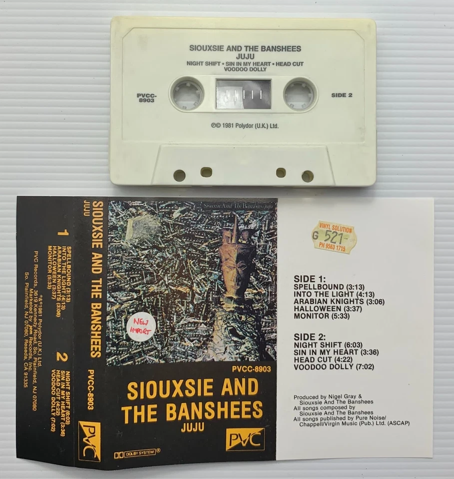 Siouxsie And The Banshees – Juju, US Cassette - Image 3 of 4