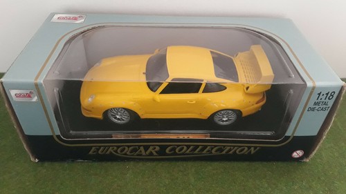 PORSCHE 911 GT2 street jaune échelle 1/18 ANSON voiture miniature de collection - Foto 8 di 8