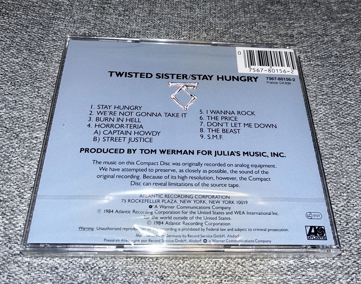 Gianni Togni 廃盤CD 2010リマスター盤 4枚セット 新品未開封 Stay Hungry by Twisted Sister (New CD)⭐️Buy Any 3 Get 1 Free