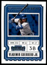 2020 Panini Contenders Winning Tickets Vladimir Guerrero Jr. Toronto Blue Jays