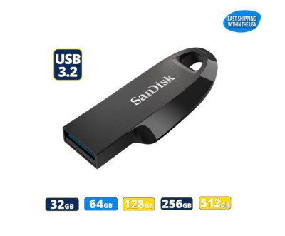 SanDisk Ultra Curve USB 3.2 Flash Drive Memory stick for Laptops Computers Lot
