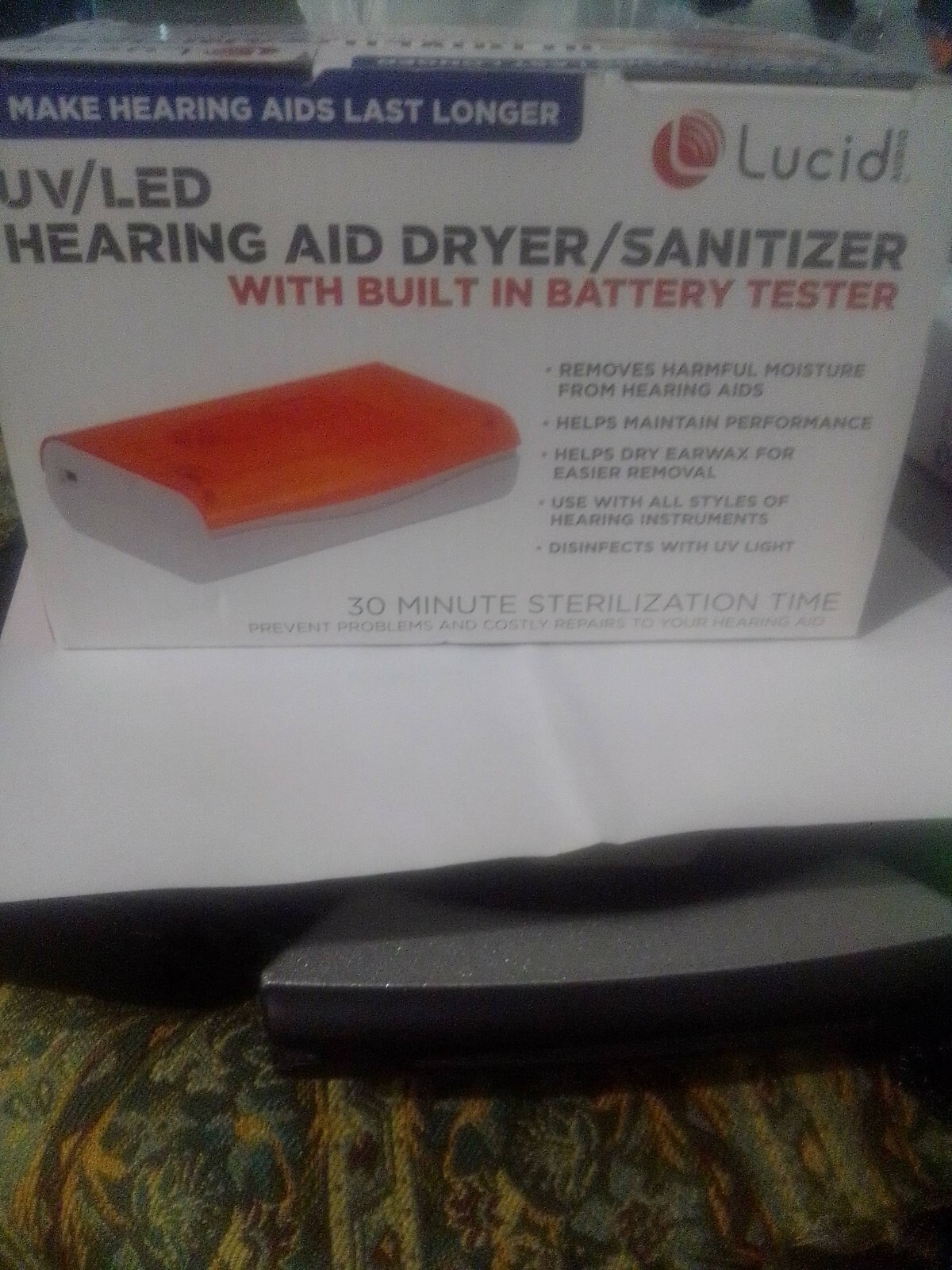 Lucid Audio UV/LED Hearing Aid Dryer/Sanitizer New inbox. Make hearing