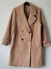 Principles Double Breasted Camel Coat - Size Uk 16 Bnwt Rrp £89.