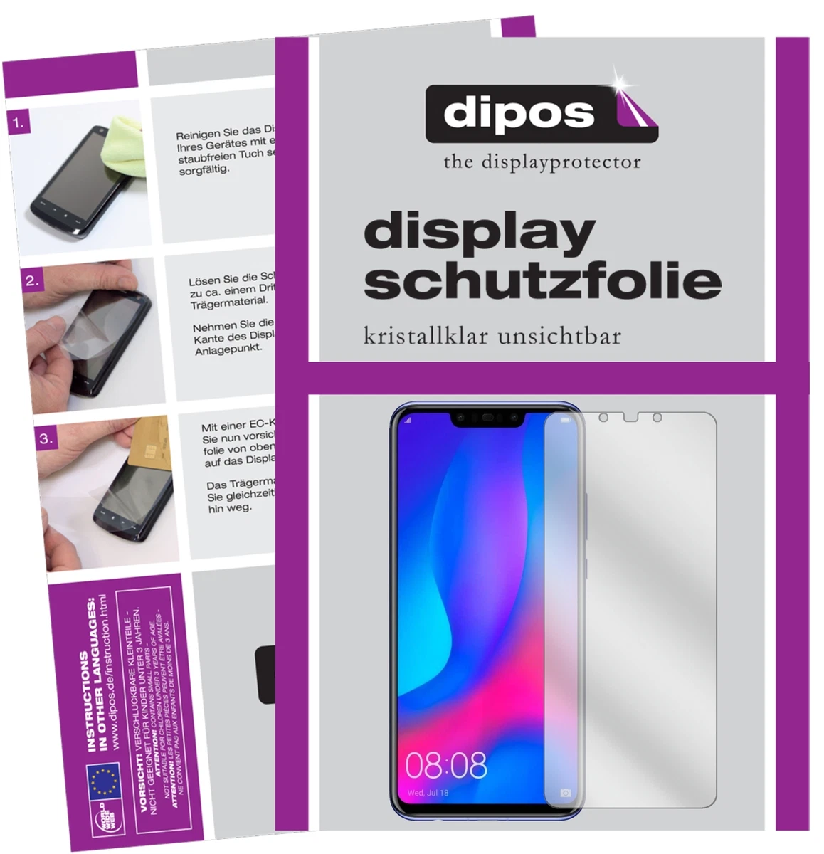 dipos I 6X Pellicola Protettiva Compatibile con Huawei Y6 (2019