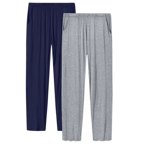 Damen Weich Modal Pyjama Nachtwäsche Lounge Hose mit Tasche Yoga Freizeit Indoor - Bild 96 von 100