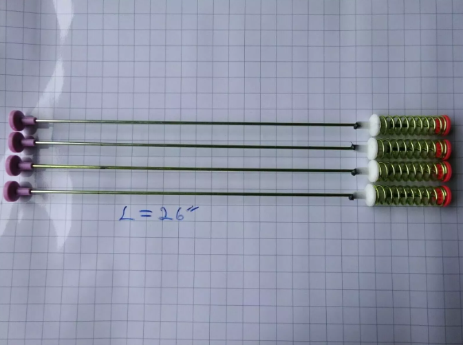 4-Piece OEM Washer Rod Set for Samsung DC97-16350T AP6806421 PS12592527 26-Inch Replacement