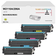 WITH CHIP W2110A For HP 206A Toner Cartridges LaserJet Pro M283fdw M255dw M282nw