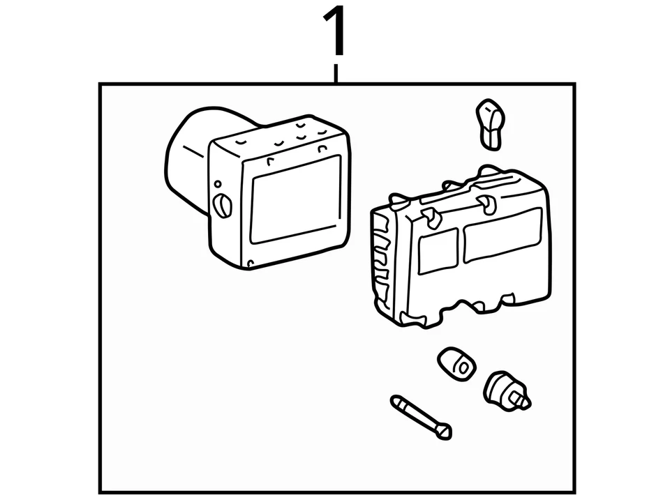 Conjunto de actuador y bomba de pieza de freno antibloqueo para 01-03 TUNDRA 629642 Foto 4 de 4