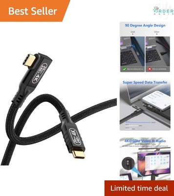 USB C Cable 6.6ft Braided Fast Charging 4K HDR Video Transfer 20Gbps