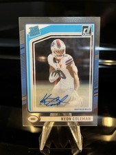 Keon Coleman Rated Rookie Auto 2024 Clearly Donruss Bills 🔥