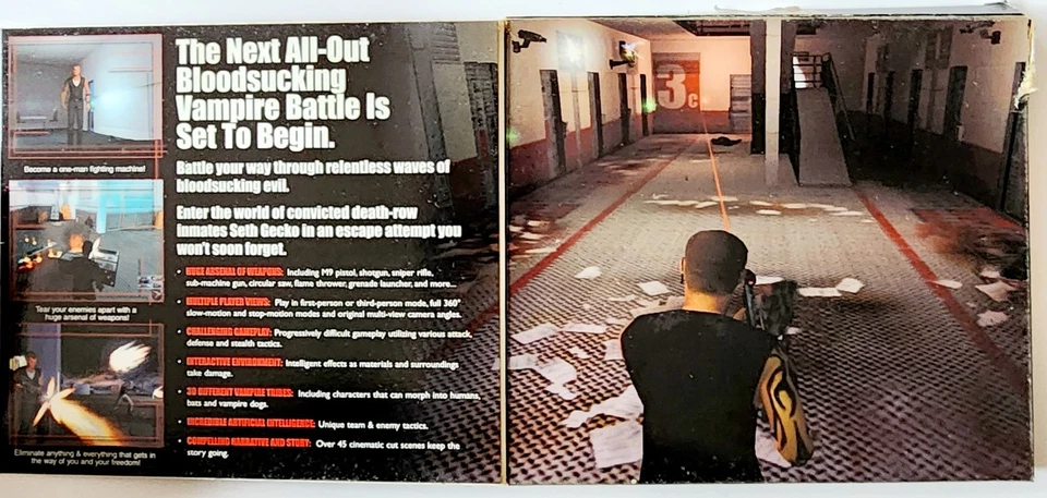 2001 From Dusk Till Dawn PC Video Game Complete in Box Vampire Horror CIB E21 - Image 3 of 4