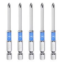 "5Pcs FüR PH1 Phillips Schraubendreher-Bits 1/4\" Sechskantschaft 3\" LäNge"
