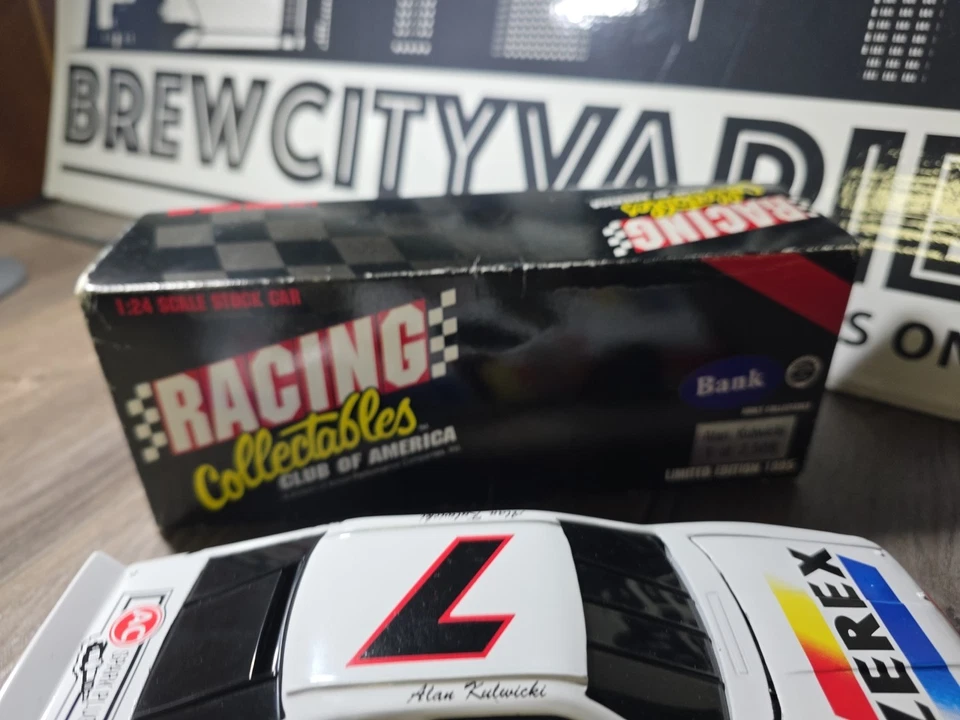 1995 Alan Kulwicki '89 Zerex 1/24 acción RCCA negro victoria. Coche diecast Bank NASCAR Foto 4 de 4
